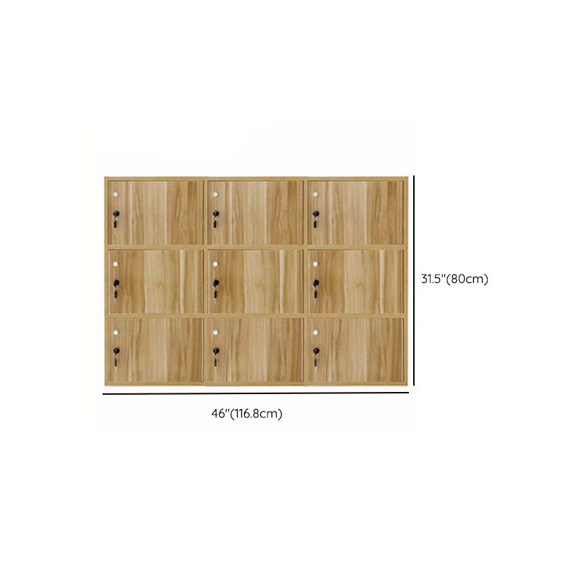 Matte Finish Non-Hanging Cabinet Modern Wood Storage Cabinet with Hinged Doors