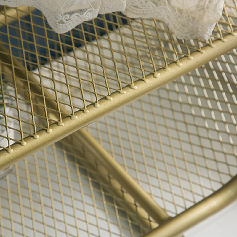 Modern Hinged Door Wardrobe for Home Matte Finish Cabinet with Metal Frame