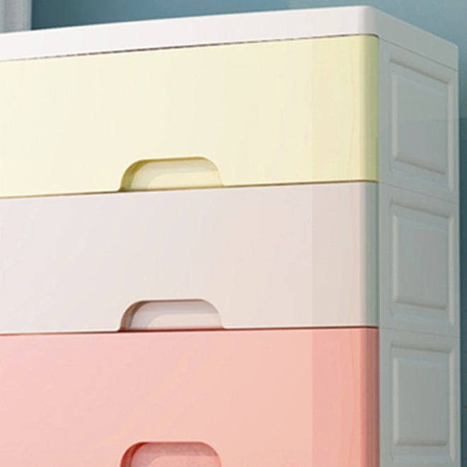 Non-Hanging Armoire with Legs Contemporary Plastic Storage Cabinet