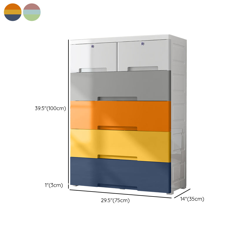Non-Hanging Armoire with Legs Contemporary Plastic Storage Cabinet