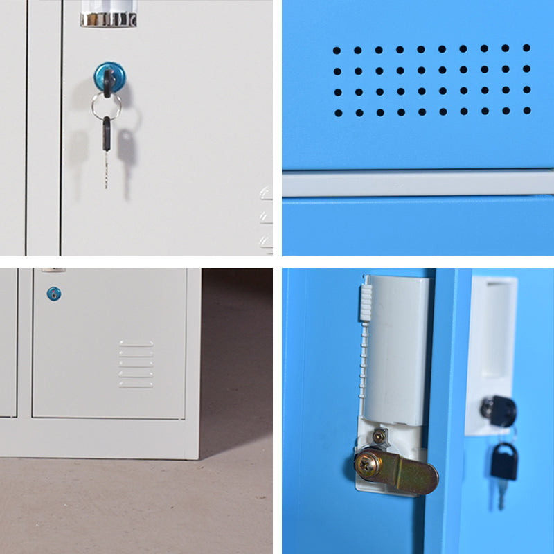 Metal Indoor Cabinet for Bathroom Contemporary Storage Cabinet with Hinged Doors