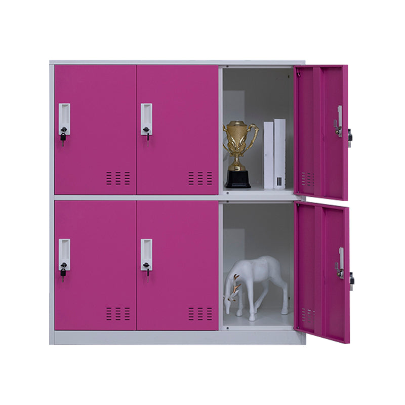 Metal Indoor Cabinet for Bathroom Contemporary Storage Cabinet with Hinged Doors