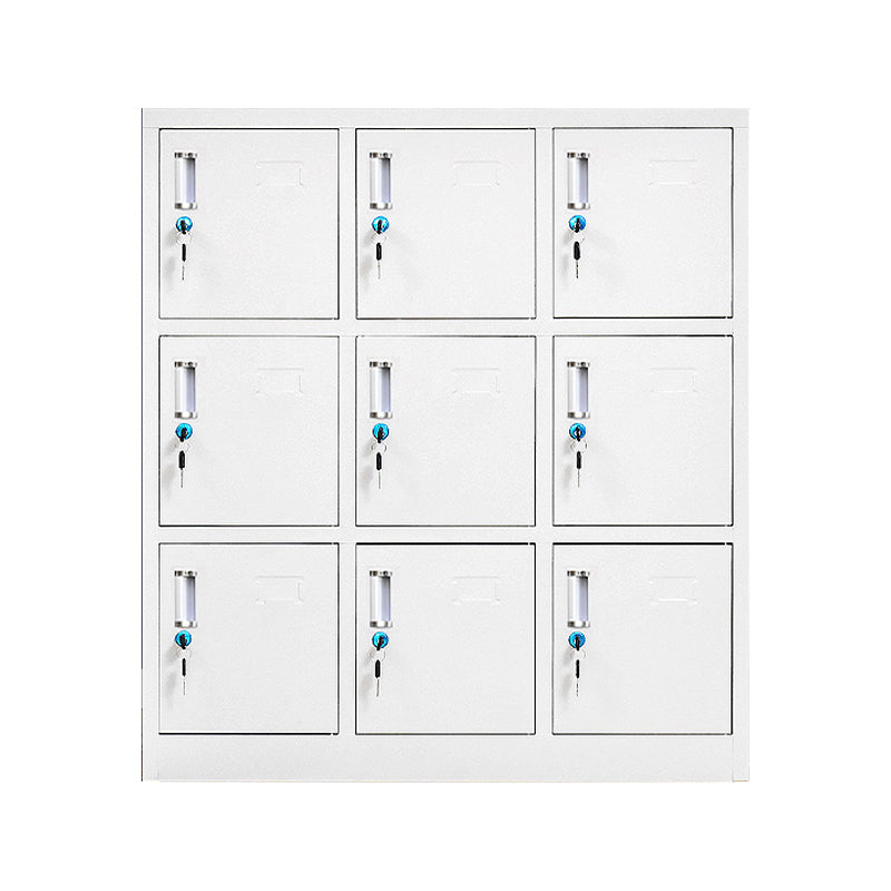 Metal Indoor Cabinet for Bathroom Contemporary Storage Cabinet with Hinged Doors