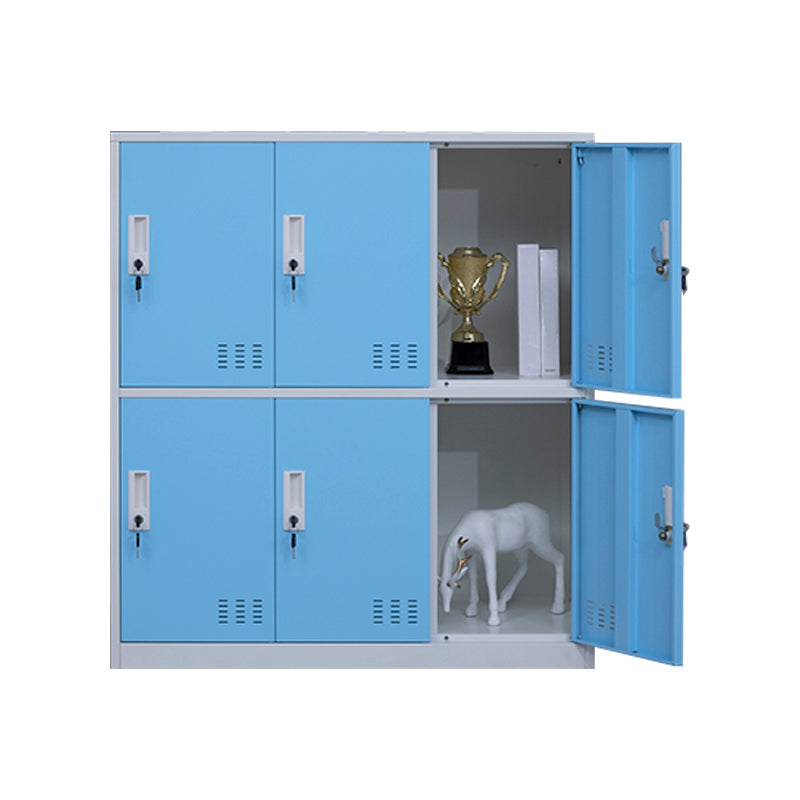 Metal Indoor Cabinet for Bathroom Contemporary Storage Cabinet with Hinged Doors