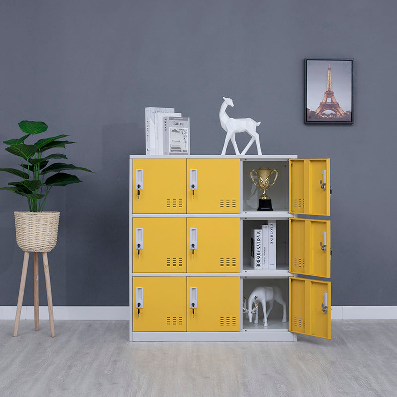 Metal Indoor Cabinet for Bathroom Contemporary Storage Cabinet with Hinged Doors