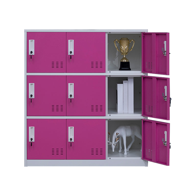 Metal Indoor Cabinet for Bathroom Contemporary Storage Cabinet with Hinged Doors