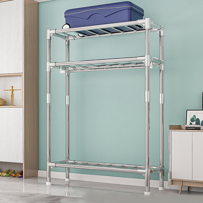 Contemporary Wardrobe Closet with Legs Steel Wardrobe Armoire