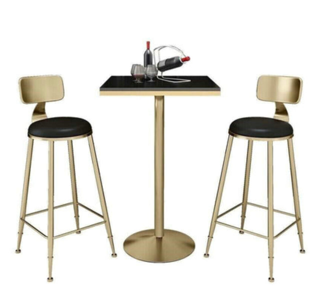 Glam Table and Stool Set 1/2/3/5 Pieces Bar Pub Table Set for Dining Room