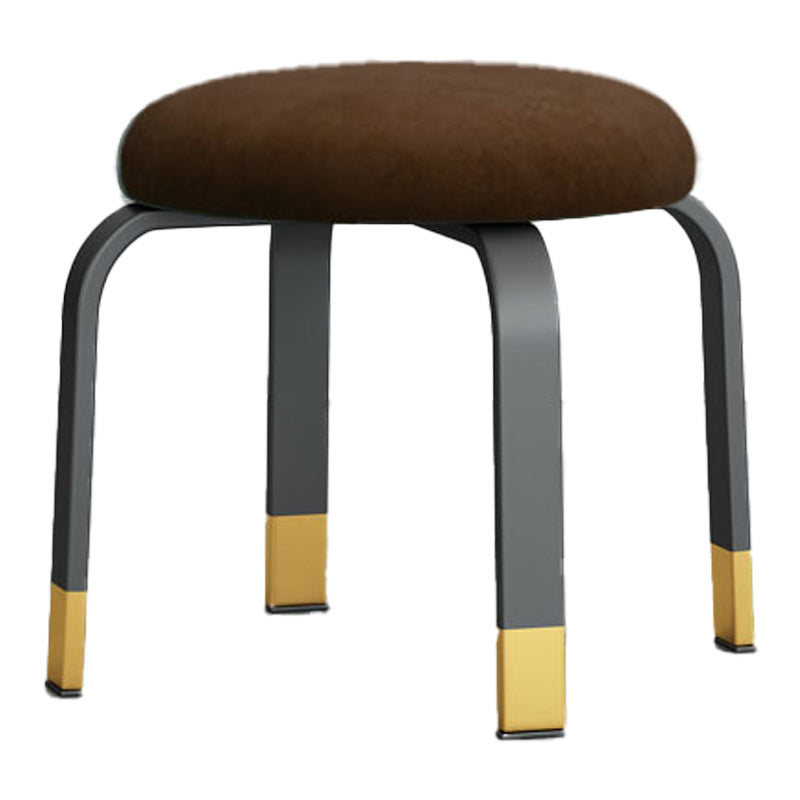 Black Modern Standard Pure Color Water Resistant Round Indoor Standard