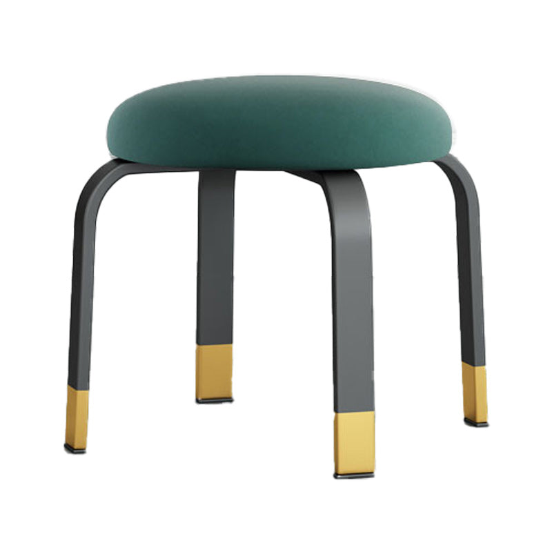 Black Modern Standard Pure Color Water Resistant Round Indoor Standard