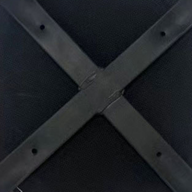 Black Modern Standard Pure Color Water Resistant Round Indoor Standard