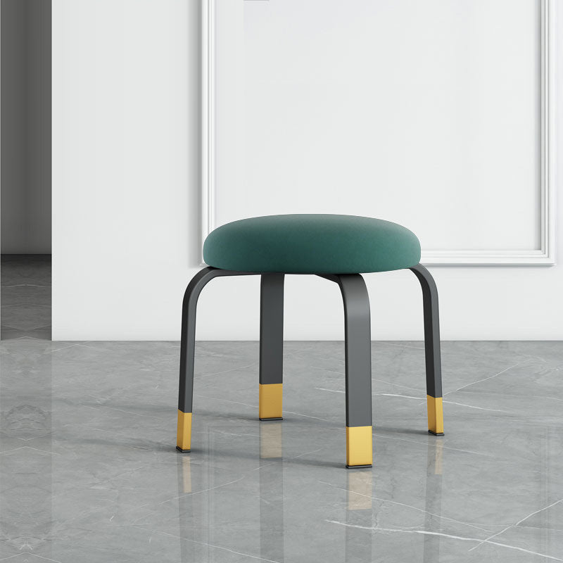 Black Modern Standard Pure Color Water Resistant Round Indoor Standard