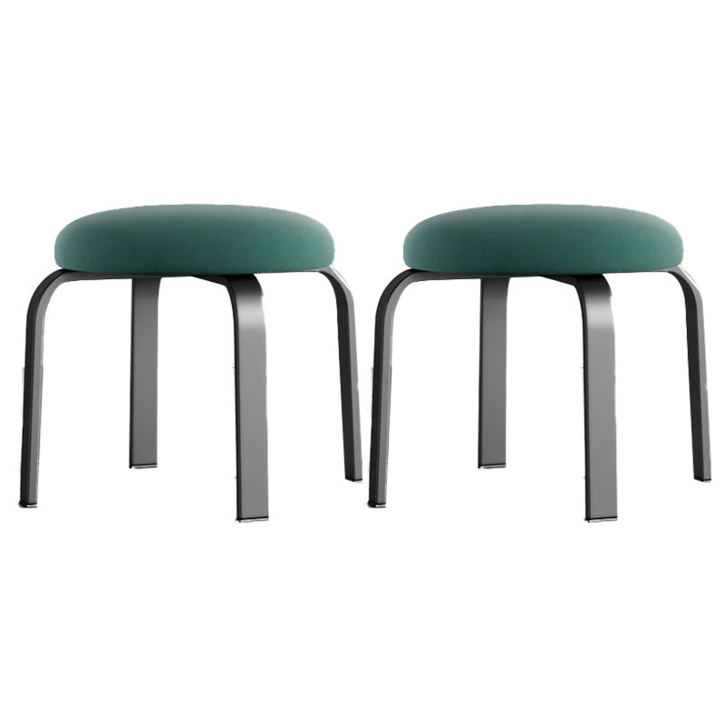 Black Modern Standard Pure Color Water Resistant Round Indoor Standard