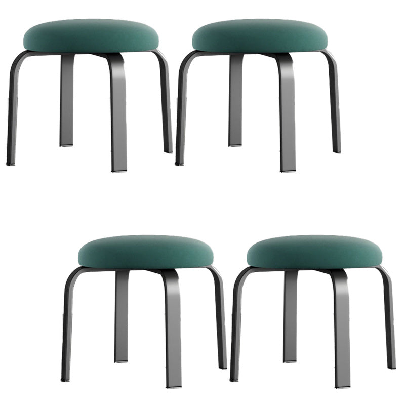 Black Modern Standard Pure Color Water Resistant Round Indoor Standard