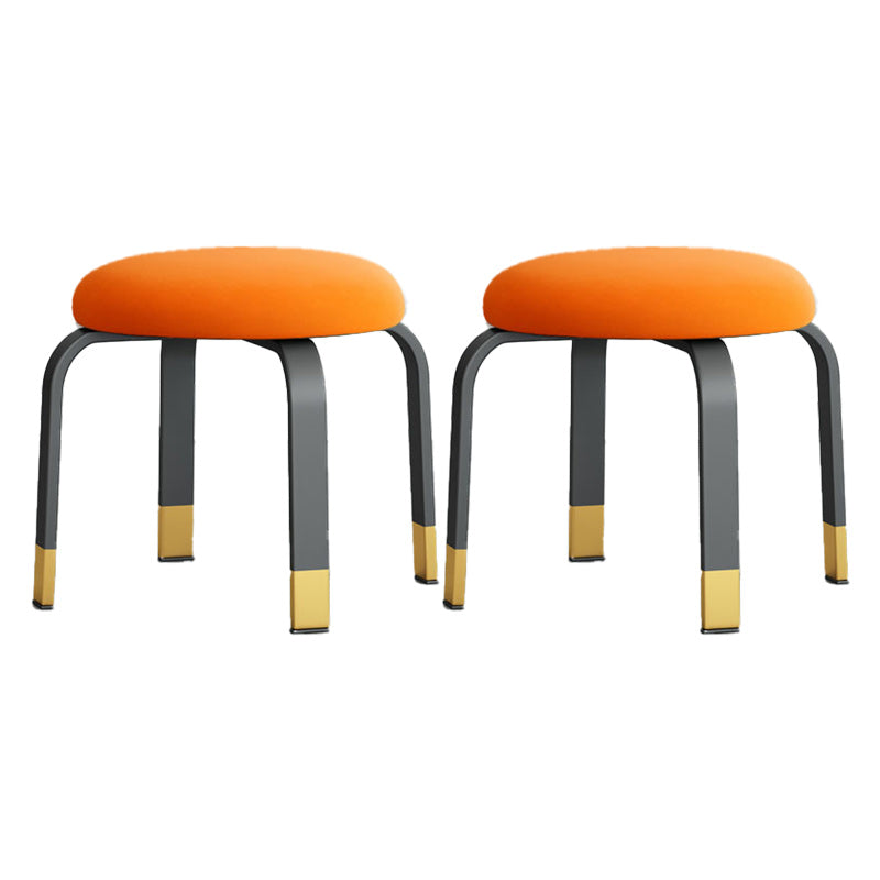 Black Modern Standard Pure Color Water Resistant Round Indoor Standard