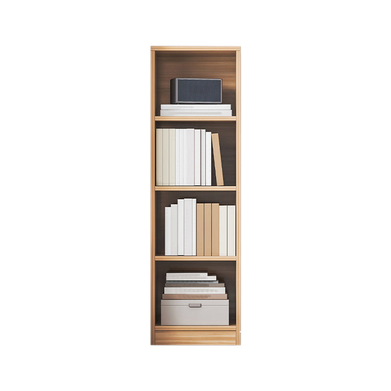 Engineered Wood Shelf Bookcase Standard Modern Bookshelf with Closed Back