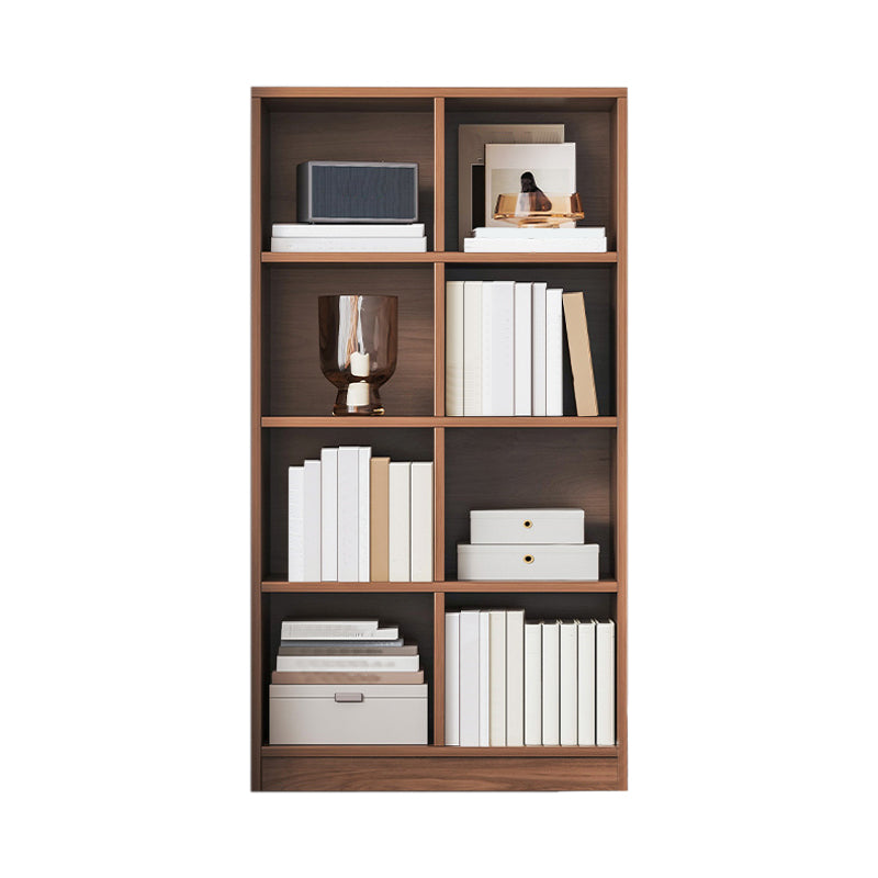 Engineered Wood Shelf Bookcase Standard Modern Bookshelf with Closed Back