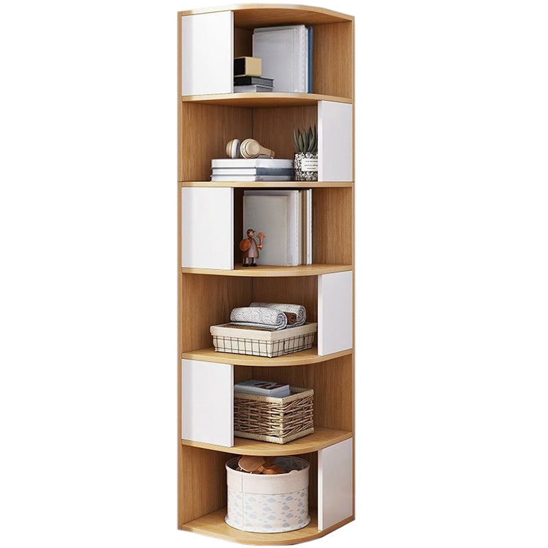 Urban Bookcase Engineered Wood Closed Back Shelf Bookcase for Living Room