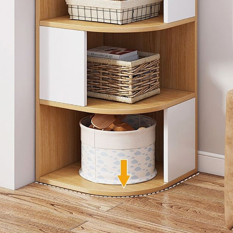 Urban Bookcase Engineered Wood Closed Back Shelf Bookcase for Living Room