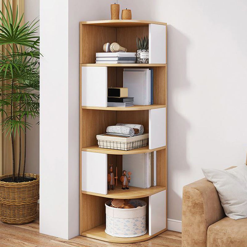 Urban Bookcase Engineered Wood Closed Back Shelf Bookcase for Living Room
