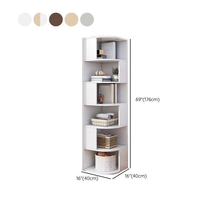 Urban Bookcase Engineered Wood Closed Back Shelf Bookcase for Living Room