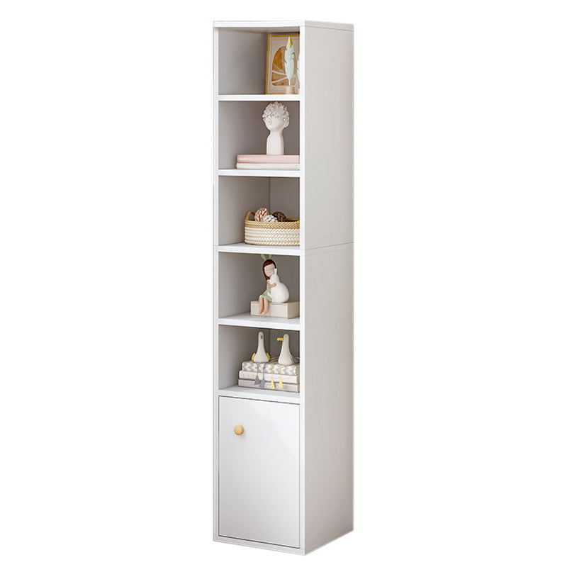 Modern Standard Bookshelf Wood Engineered Bookcase with Rectangular Shelves