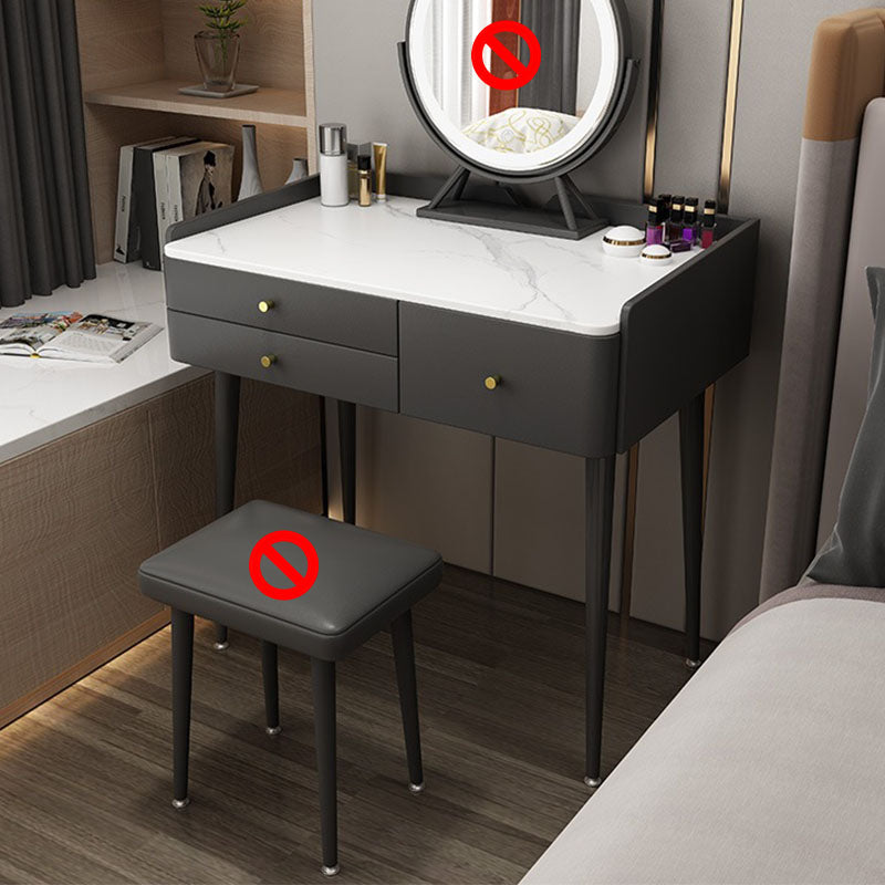 Make-up Vanity With 3 Drawer with Makeup Table and Stool Contemporary