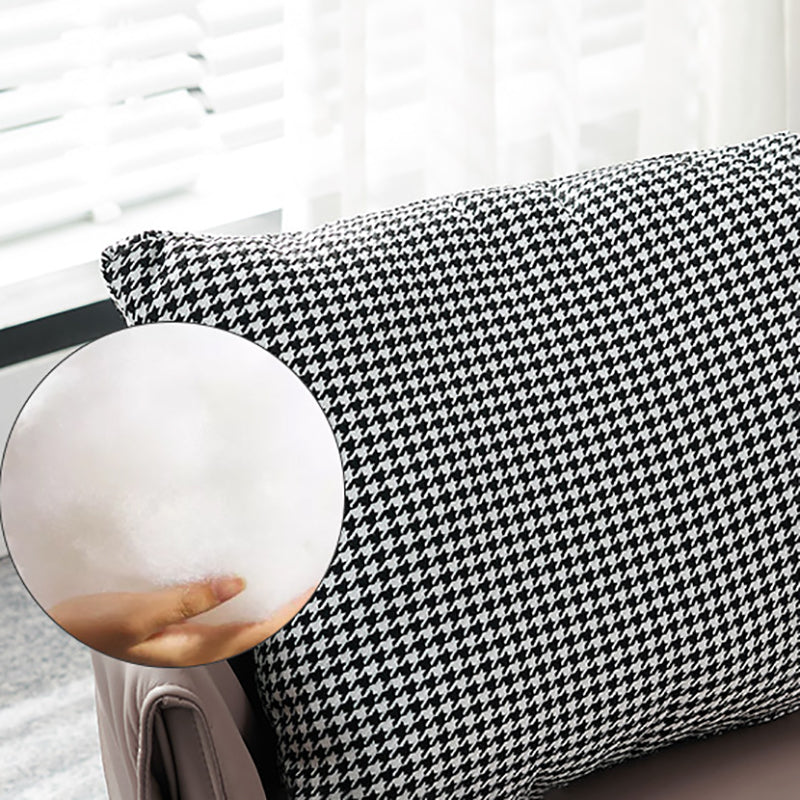 Swivel Chair in Brone Leather Chair with 4-Star Base  and One Pillow