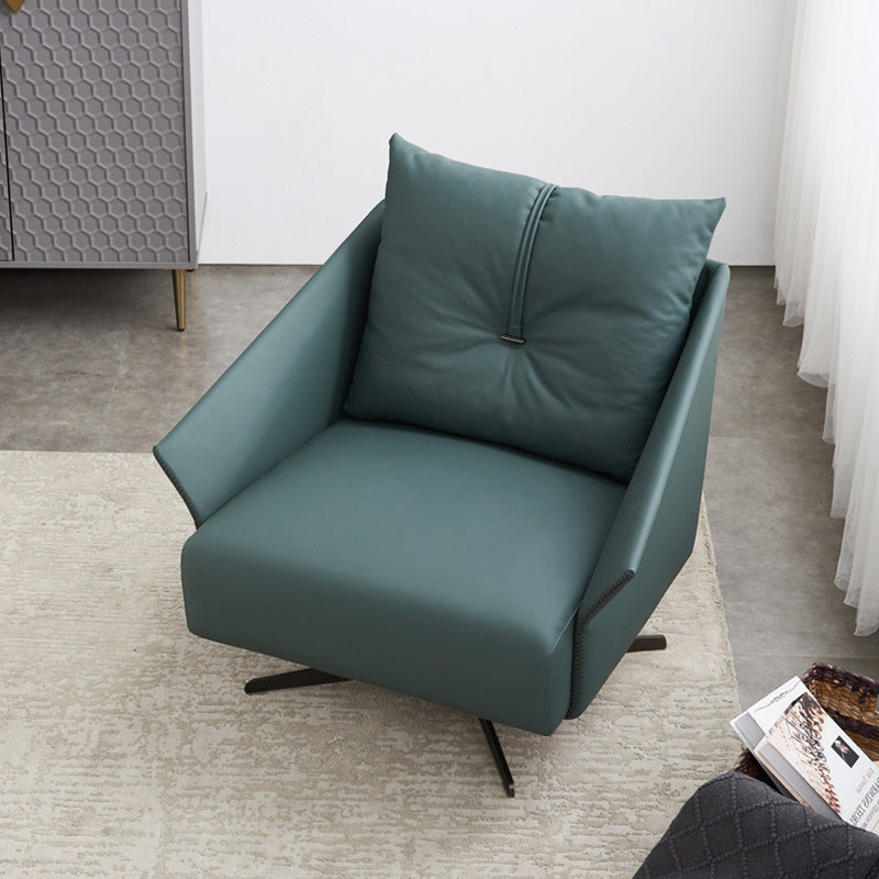 32.68" Long Flared Arms Chair 4-Star Leg Accent Armchair for Living Room