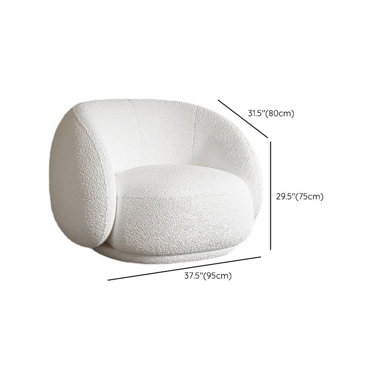 Contemporary Sloped Arm Curved Settee Tight Back Fabric Sofa