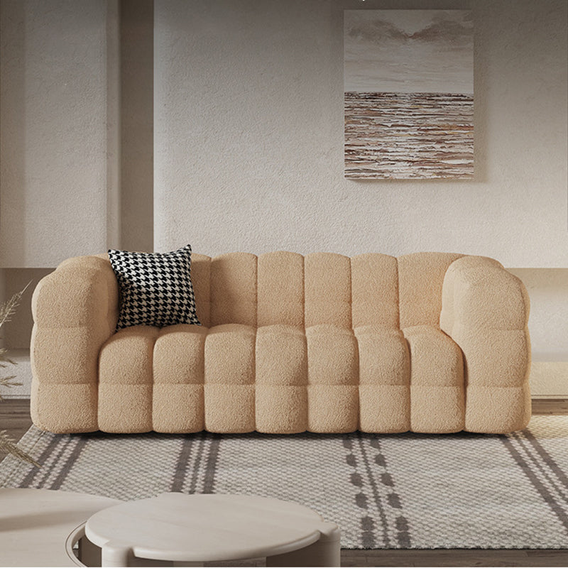 Contemporary Tuxedo Arm Sofa Standard Sofa Fabric Tight Back Settee