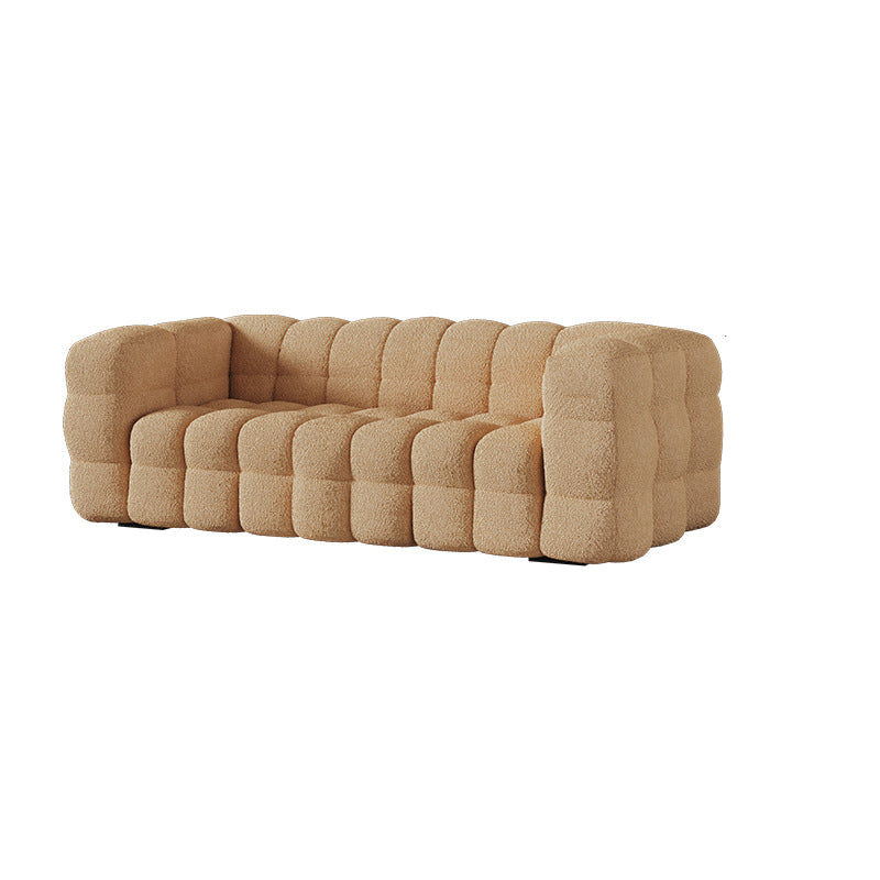 Contemporary Tuxedo Arm Sofa Standard Sofa Fabric Tight Back Settee