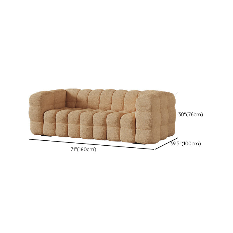 Contemporary Tuxedo Arm Sofa Standard Sofa Fabric Tight Back Settee