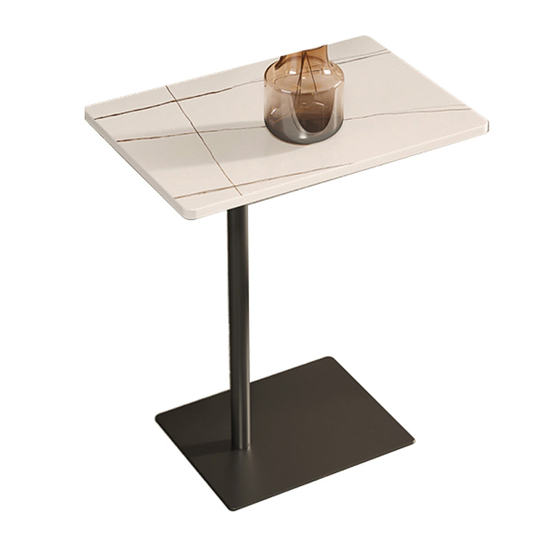 Modern Wood End Slide Table Rectangular Minimalist Sofa Corner Table