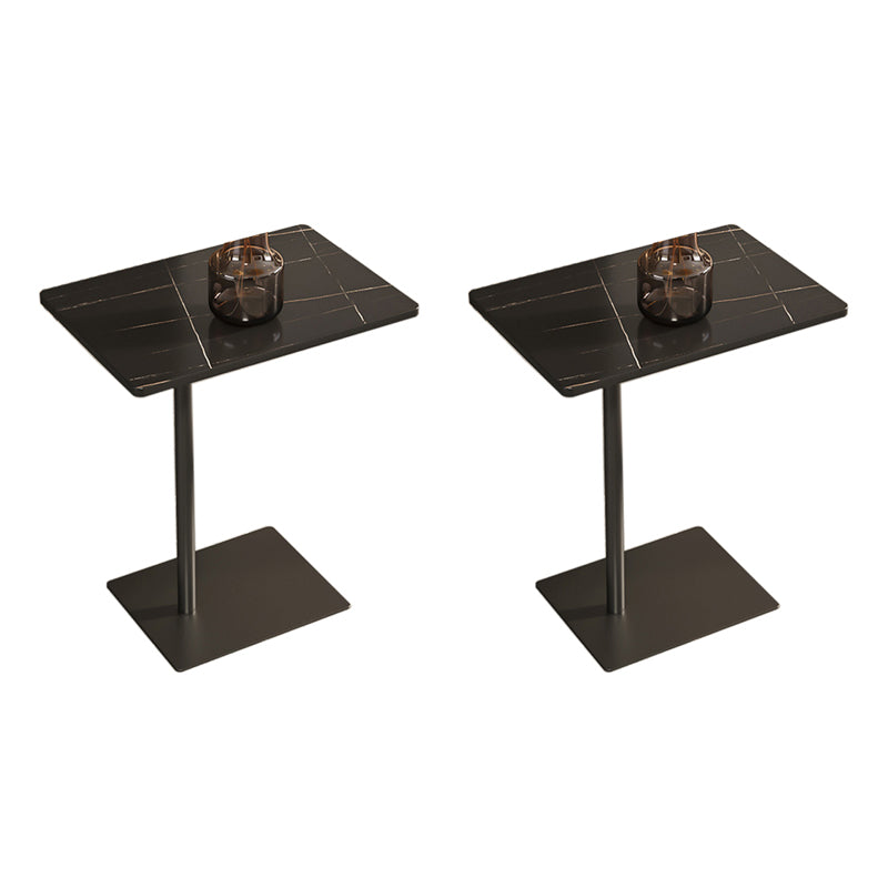 Modern Wood End Slide Table Rectangular Minimalist Sofa Corner Table