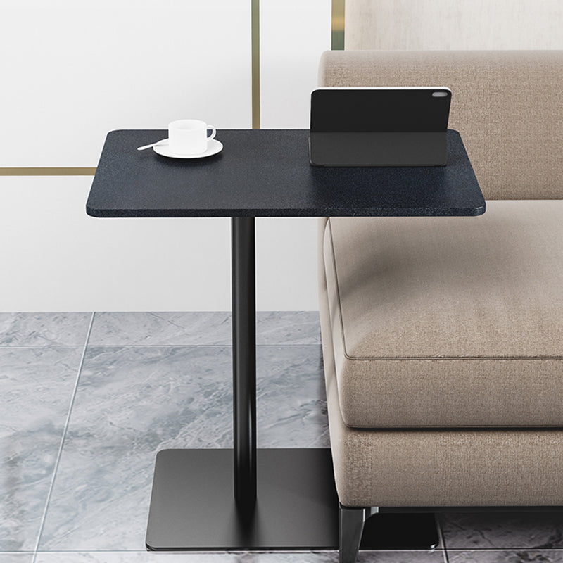 Modern Wood End Slide Table Rectangular Minimalist Sofa Corner Table