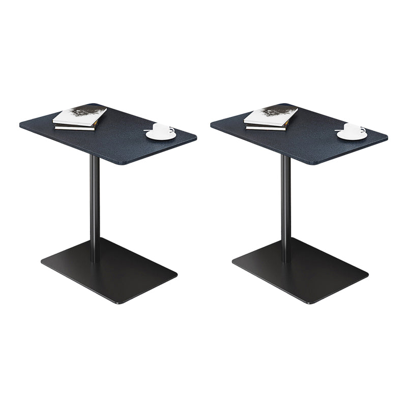 Modern Wood End Slide Table Rectangular Minimalist Sofa Corner Table