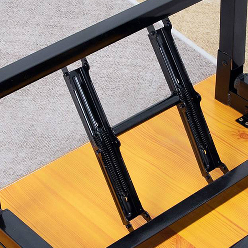 Metal and Wood Table Mid-Century Modern Style Foldable Rectangular Dining Table