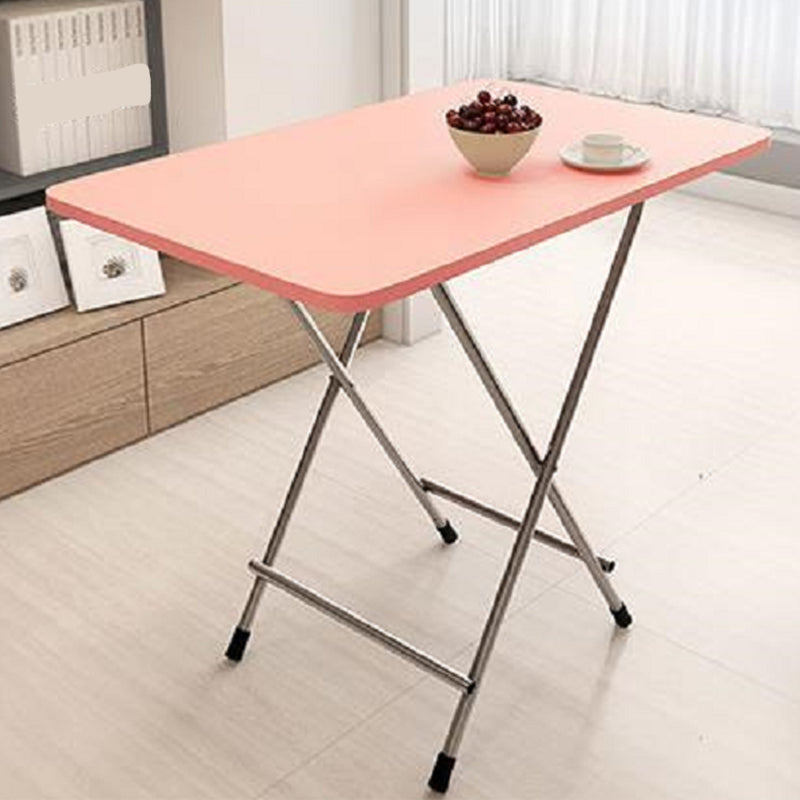 Wooden and Metal Table Mid-Century Modern Style Minimalist Home Dining Table