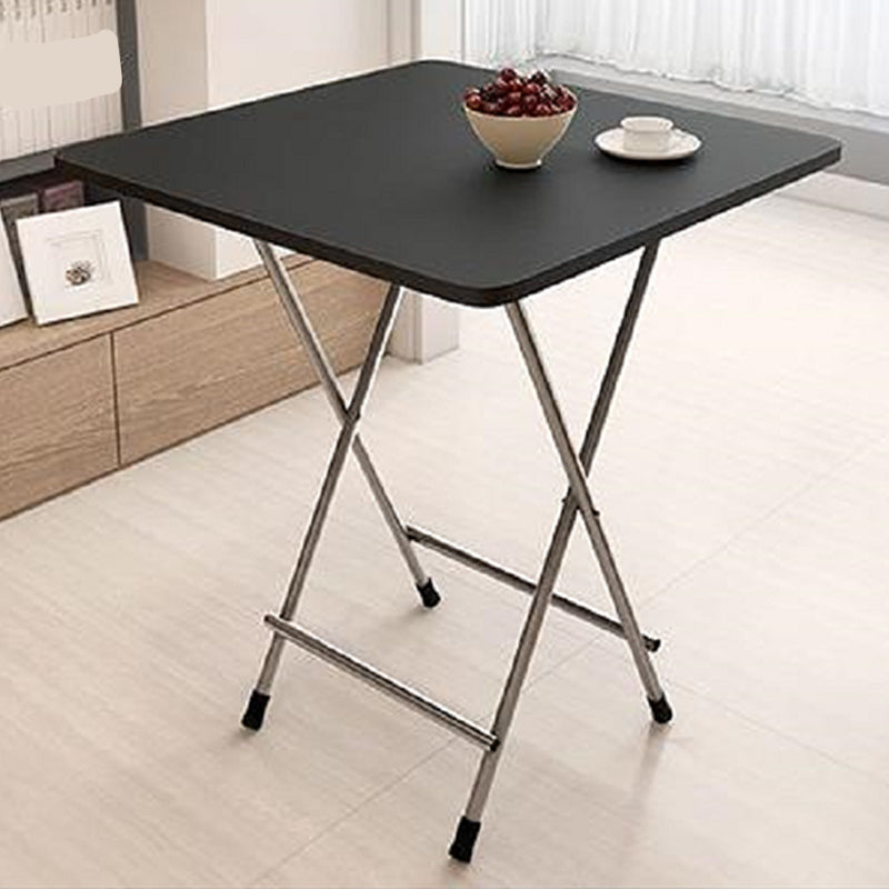 Wooden and Metal Table Mid-Century Modern Style Minimalist Home Dining Table