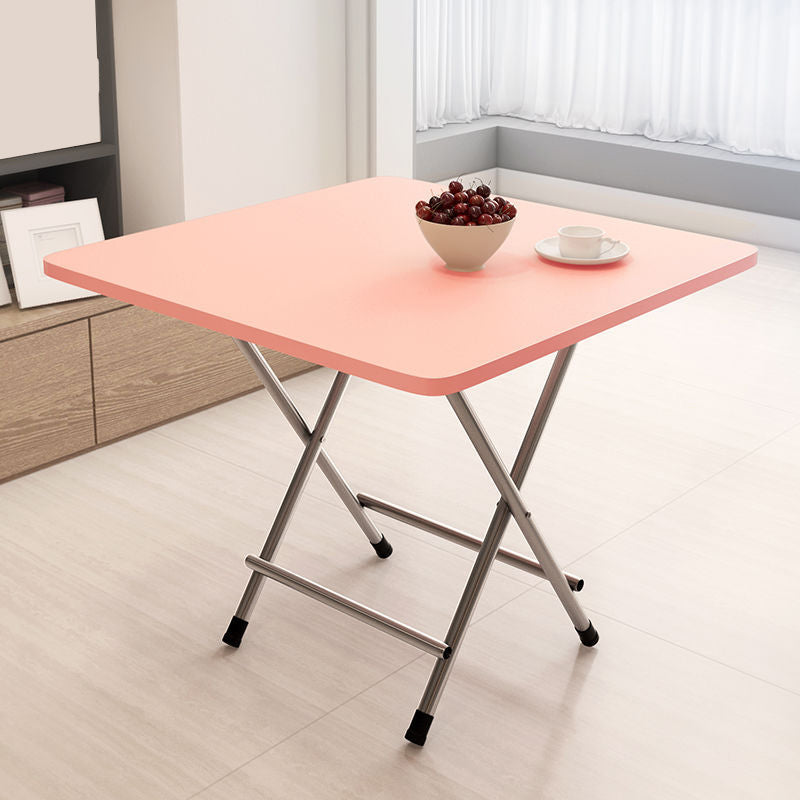 Wooden and Metal Table Mid-Century Modern Style Minimalist Home Dining Table