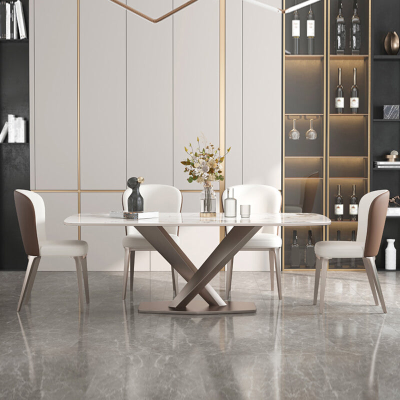 Luxury Sintered Stone Kitchen Table Rectangle Home Kitchen Desk