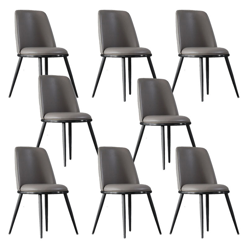 Industrial Parsons Chair Solid Back Kitchen Dining Side Chair