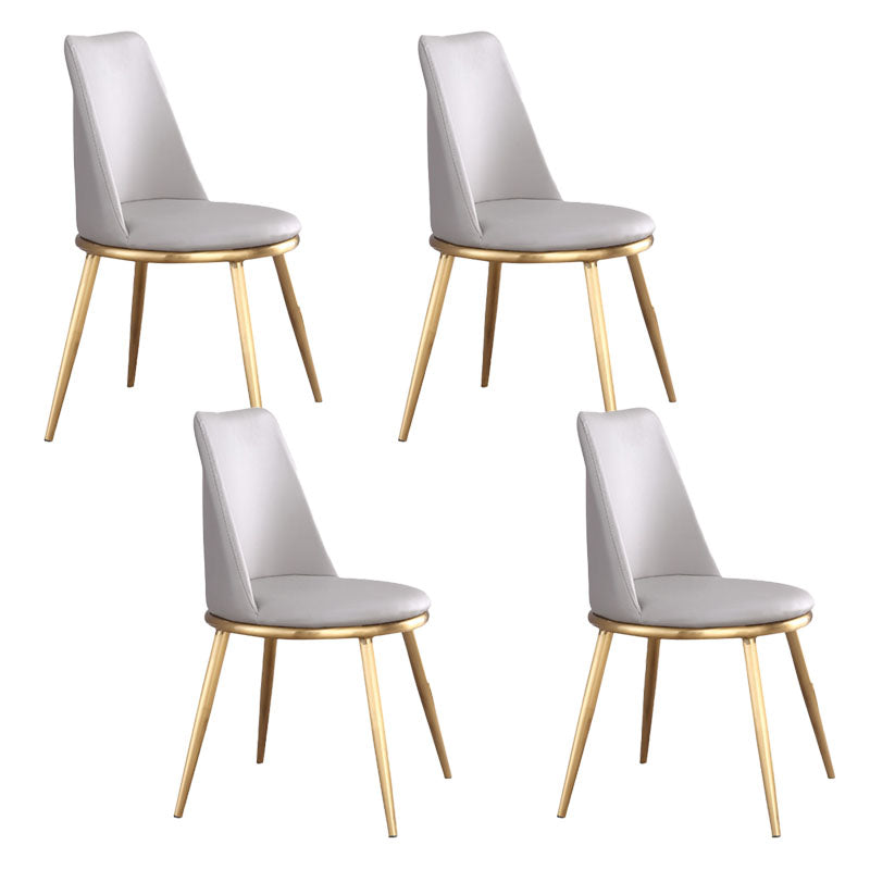 Industrial Parsons Chair Solid Back Kitchen Dining Side Chair