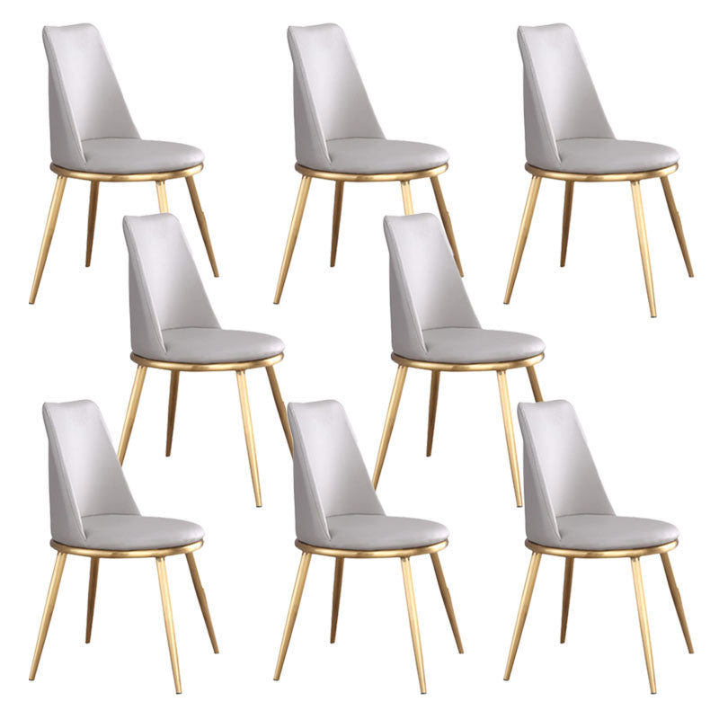 Industrial Parsons Chair Solid Back Kitchen Dining Side Chair