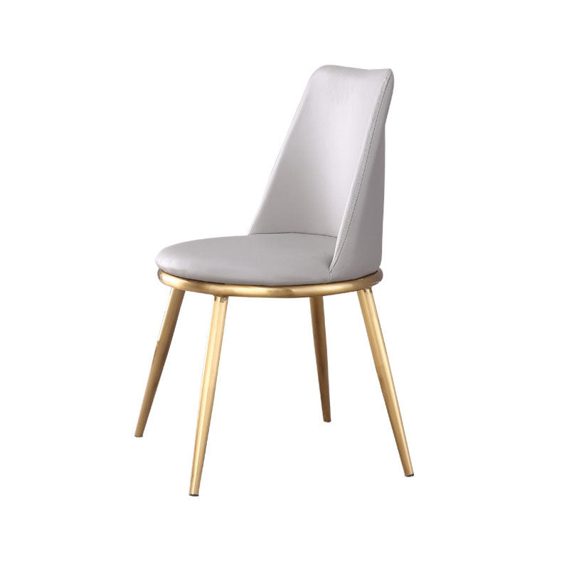 Industrial Parsons Chair Solid Back Kitchen Dining Side Chair