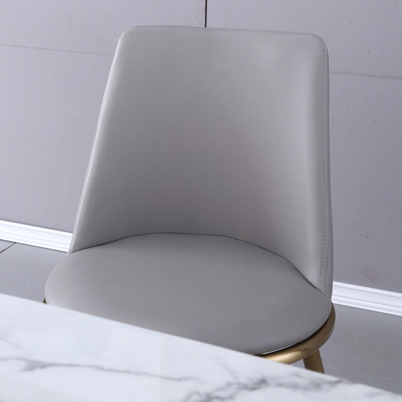 Industrial Parsons Chair Solid Back Kitchen Dining Side Chair