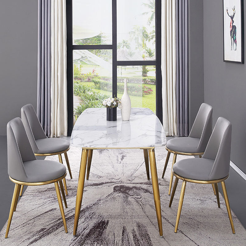 Industrial Parsons Chair Solid Back Kitchen Dining Side Chair