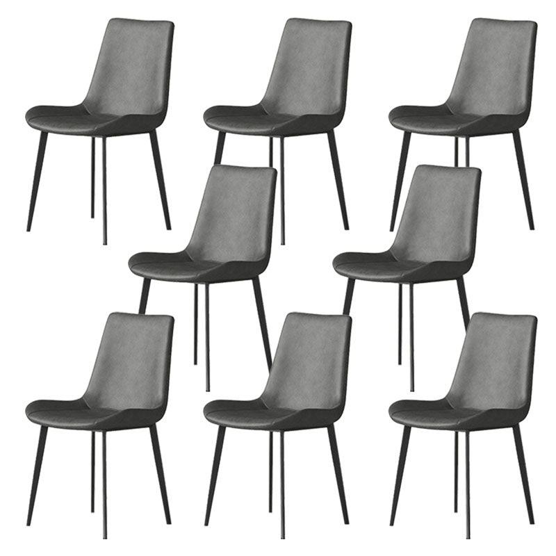 Solid Back Side Chair Industrial Dining Room Chair for Dining Room