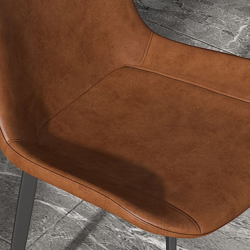 Solid Back Side Chair Industrial Dining Room Chair for Dining Room